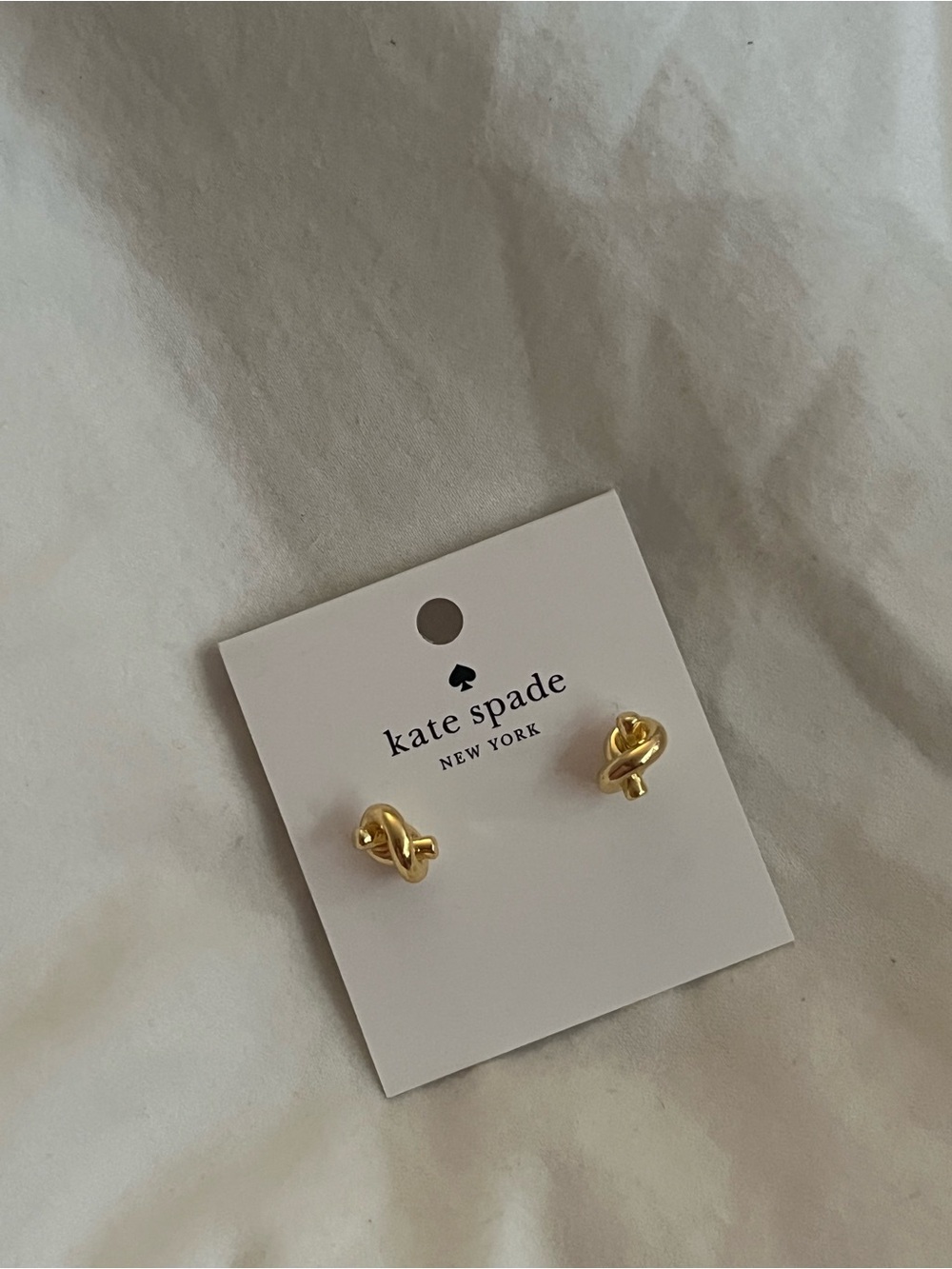 Kate Spade Gold Knot Stud Earrings